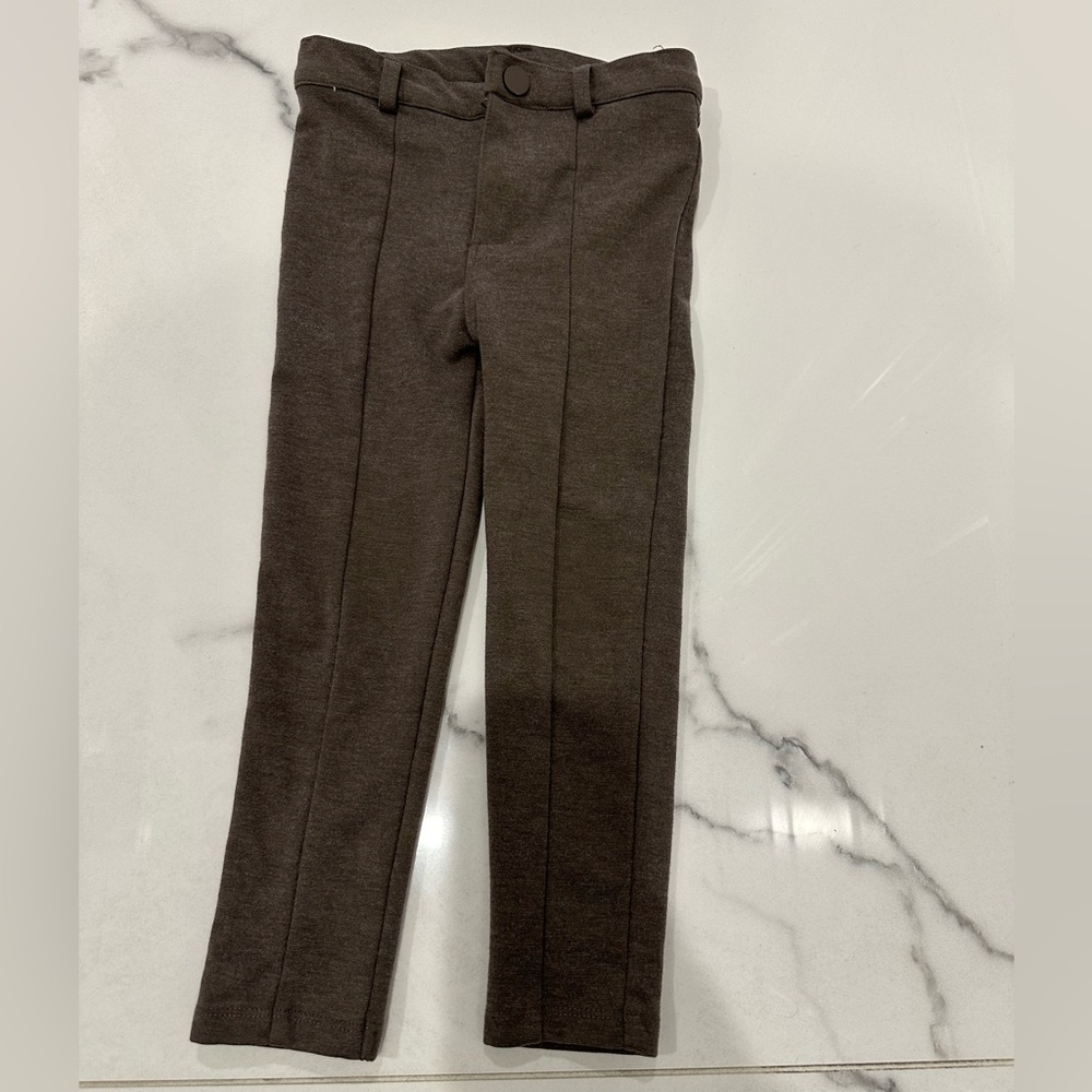 Lil Legs Brown Stretch Dress Pants size 4T